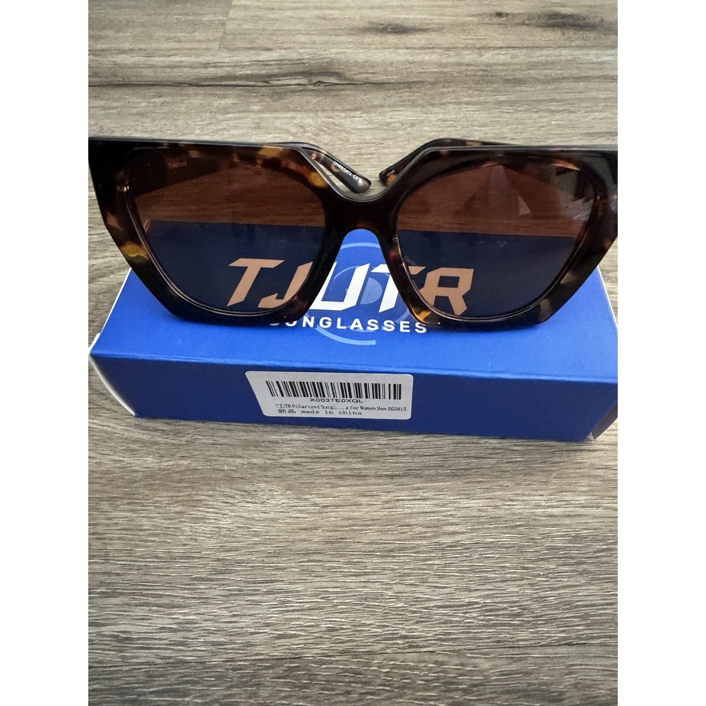 TJUTR Fit Over Polarized Sunglasses for‎ Women Men, Trendy Wrap Around Glasses